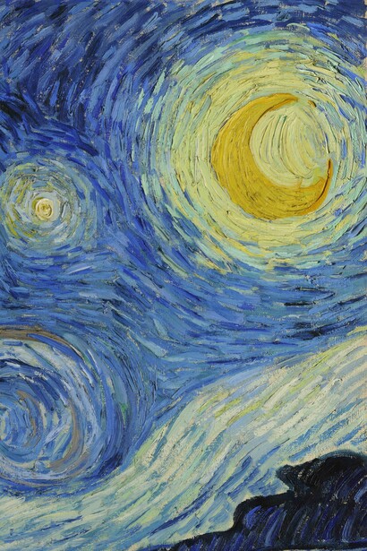 Vincent van Gogh, Starry Night, detail