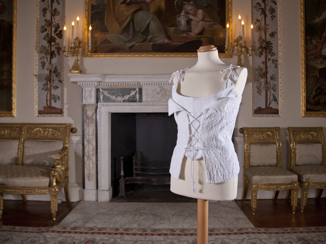 Vivienne Westwood, Wedding corset, Boned cotton pique, 1995, Private collection, Photographed at Danson House, Kent by Daniel Luke 