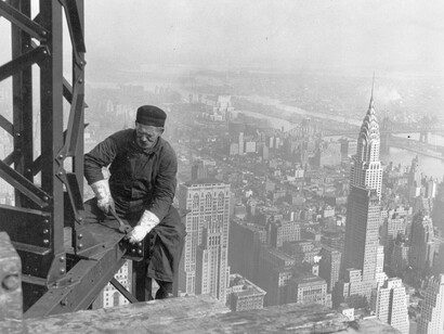 La construcción de los grandes rascacielos en Nueva York