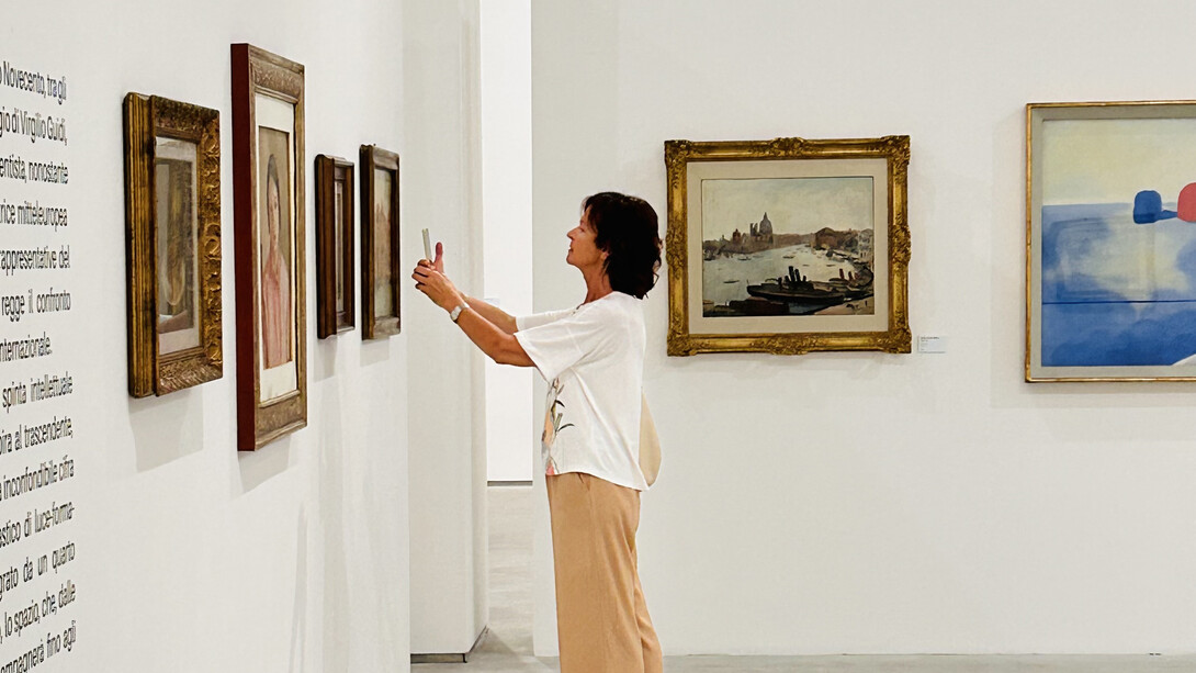 Virgilio Guidi e Tancredi Parmeggiani, Guidi - Tancredi. Un nodo invisibile, veduta della mostra. Cortesia del Centro Italiano Arte Contemporanea