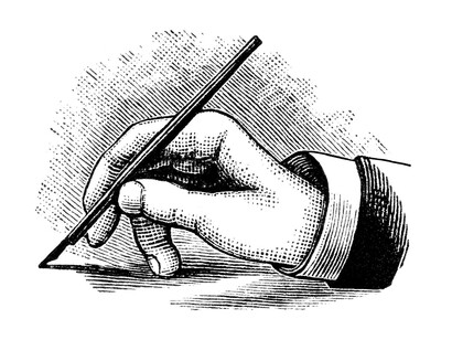 La mano del escritor
