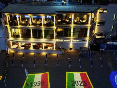 Terzo scudetto per il Napoli, 2022-2023. Festeggiamenti in spiaggia