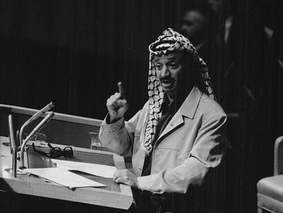 Yasser Arafat at the United Nations, 1974