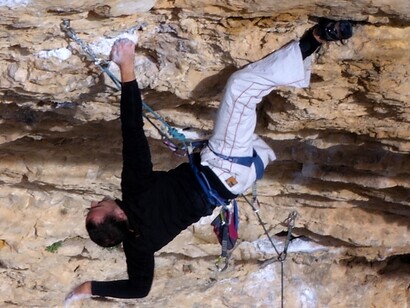 Vía «Margot» 8a+, Cueva de Segovia. Foto de Trilobitepro