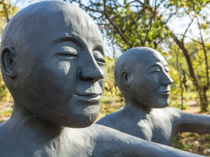 The twins. Courtesy of The Contemporary Austin