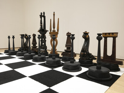 Ryan Bock, Ode to Duchamp; a Liar, 2023. Courtesy the artist and Ki Smith Gallery, NYC
