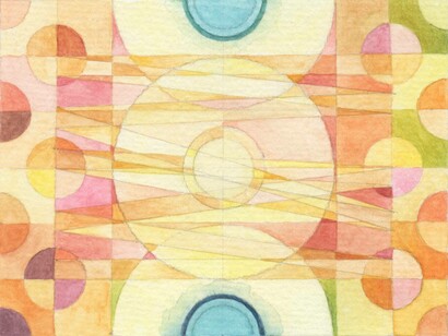 Transition 5, 12 x 9 cm, watercolour on paper,  2020