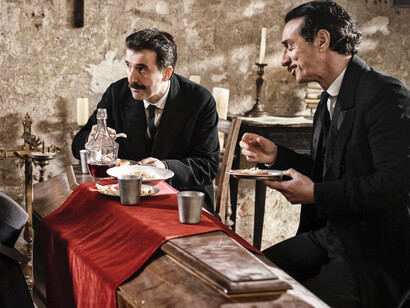 La Stranezza di Roberto Andò prodotto da Attilio De Razza e Angelo Barbagallo con Medusa e Rai cinema. Foto di Lia Pasqualino 