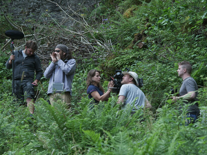 The crew on location in Norway