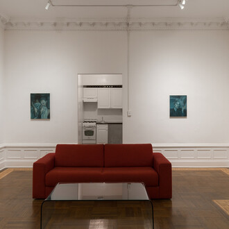 Sophia Huitema, Prussian blue, exhibition view. Courtesy of Harper’s Apartment