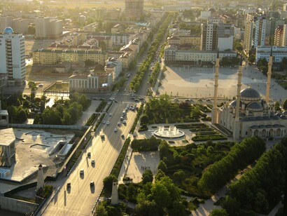 In an October 2008 ceremony, the Heart of Chechnya was formally opened to the public