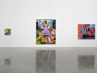 Aliza Nisenbaum, Altanera, preciosa y orgullosa, exhibition view. Courtesy of Regen Projects 