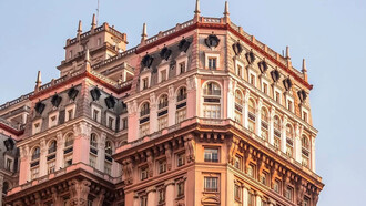 Vista do Edíficio Martinelli no centro de São Paulo, Brasil