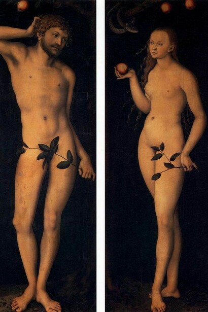 Lucas Cranach il Vecchio, _Adamo ed Eva_