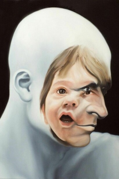 Face FS Still Child 1, 2102, 23 ⅔ x 19 ⅔ inches, 60 x 50 cm - oil on canvas