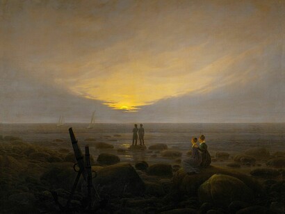 Nascer da lua sobre o mar (1822), C.D. Friedrich