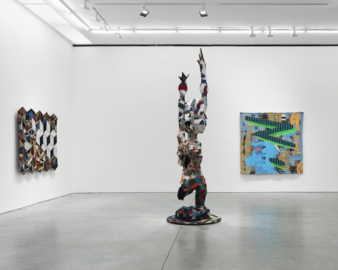 Sanford Biggers, Exhibition view. Courtesy of Marianne Boesky Gallery