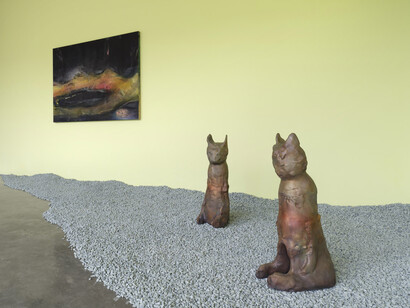 Leiko Ikemura, El jardín nocturno, exhibition view. Courtesy of Lisson Gallery