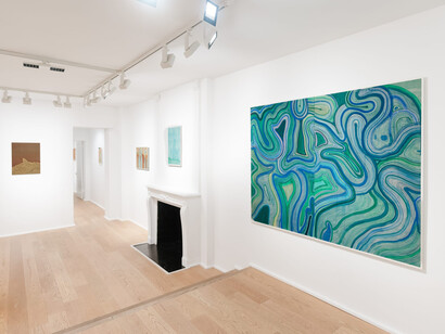 Chen Duxi, Subjective realm, between form and flow, exhibition view. Courtesy of Fu Qiumeng Fine Art 