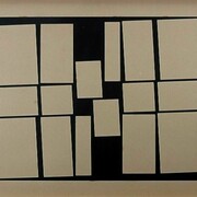 Hélio Oiticica, Metaesquema, 1957, Gouache sobra cartón, 52 x 64, Colección Ricardo Rego