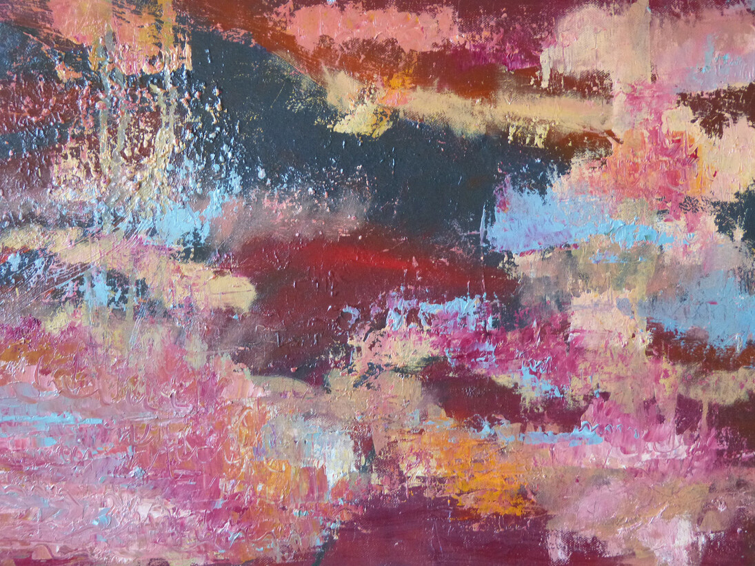Marie-Claire Kramer, Fire, 15” x 21.5”, Oil on Canvas, Courtesy of Agora Gallery 