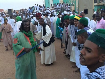 Omdurman, cerimonia religiosa, moschea dei Delvisci, Khartum, Sudan