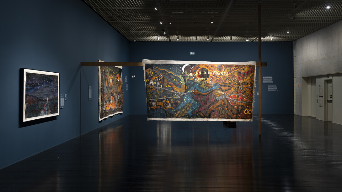 Santiago Yahuarcani, The beginning of knowledge, exhibition view. Courtesy of MASP
