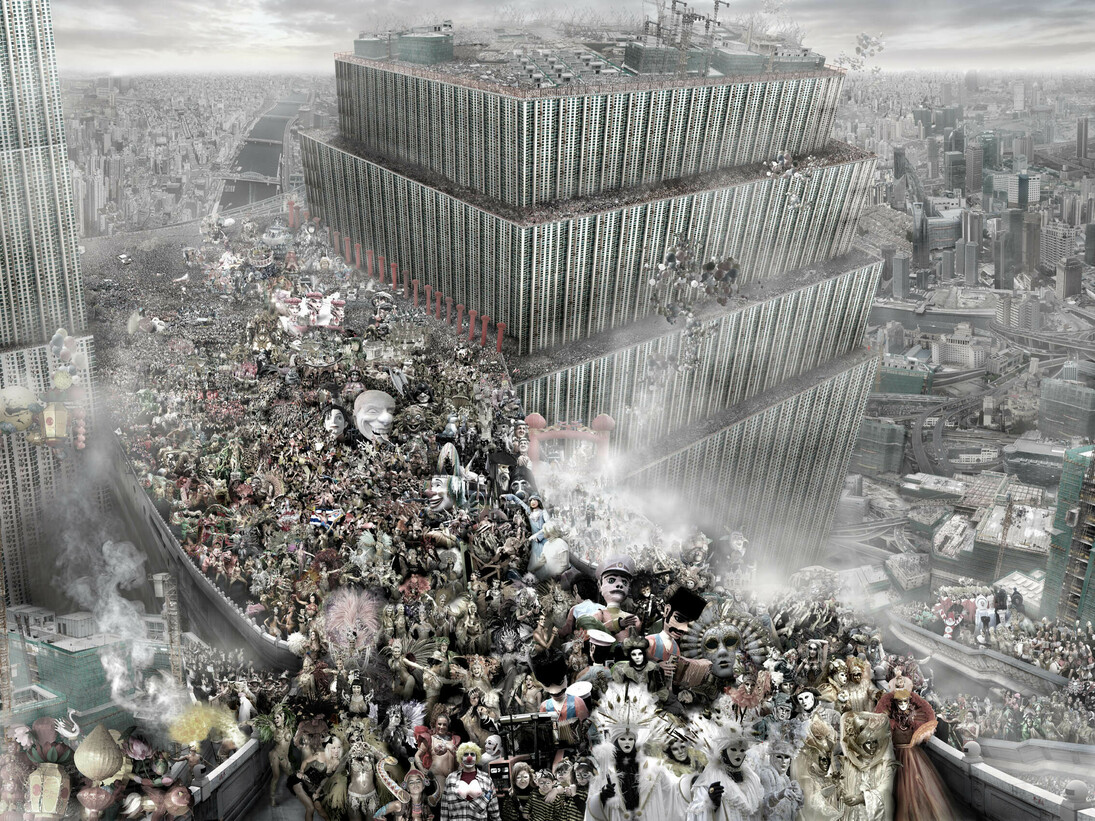 Du Zhenjun (b.1961), The Tower of Babel—Carnival, 2011, Silver print, 120 x 160 cm (47 1/4 x 63 in.), Edition of 6