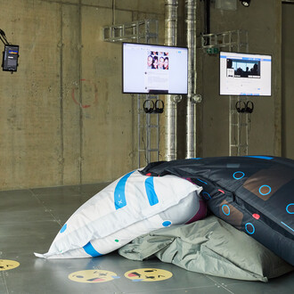 Ben Grosser. Software For Less, installation view. Courtesy of arebyte Gallery