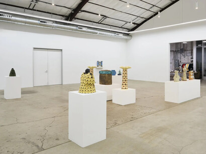 Maryam Yousif, Above Earth, under the rays of the sun, exhibition view. Courtesy of The Pit 