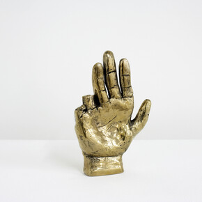Bettina Buck, Relic, 2010, bronze, hand-size, Courtesy the artist and P420, Bologna