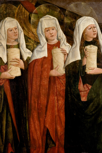 Nicolaus Haberschrack; Las tres Marías en la tumba, 1470, Museo Nacional de Cracovia