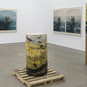 Installation View, Simon Benjamin, Native Diver. Photo by Cary Whittier. Courtesy of Swivel Gallery