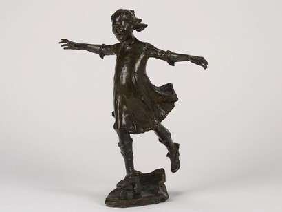 Abastenia St. Léger Eberle, Girl skating, 1906. Marion Perkins, Skywatcher, ca. 1948. Courtesy of SAAM