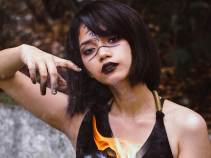 Spell completed, thw witch stares at her target