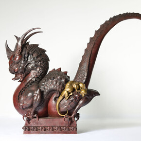 Dashi Namdakov, Golden Dragon, Bronze, 270 х 332 х 125 cm, Image © Peter Mallet
