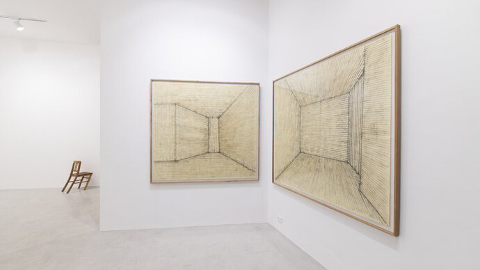 Cecília Costa, Fumo os fins, vista da exposição. Cortesia da Aura Galeria