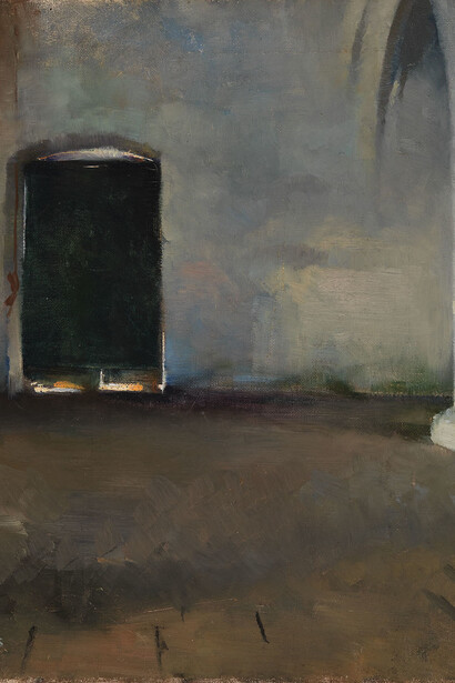 Helene Schjerfbeck,
The Door, 1884.

Oil on canvas. 40.5 x 32.5 cm. Finnish National Gallery / Ateneum Art Museum; photo: Finnish National Gallery / Hannu Aaltonen.