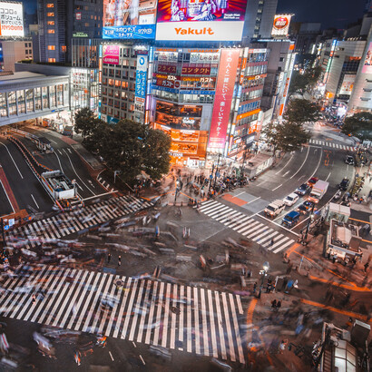 L’incrocio di Shibuya (Tokyo, Giappone). Le immagini dell’incrocio fanno da tempo il giro del mondo