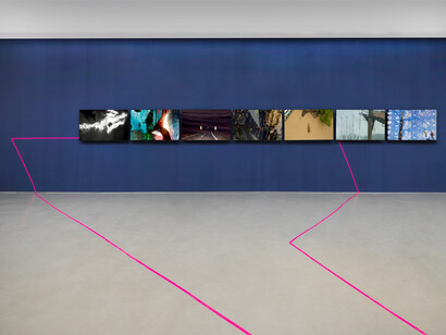 María José Arjona, Sediments. Sono-Choreo-Geo-Graphic attunements, ausstellungsansicht. Mit freundlicher genehmigung der Galerie Barbara Thumm