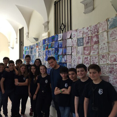 Studenti in visita alla mostra