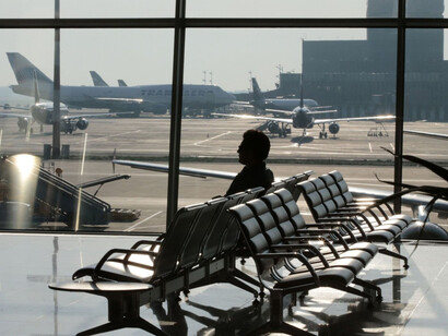 Esperando el próximo vuelo