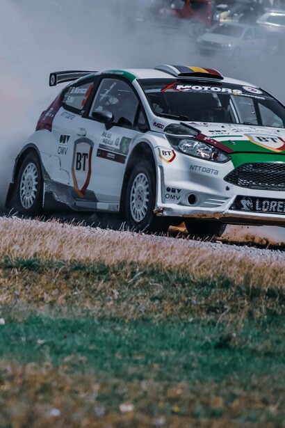 Car makes a sharp turn