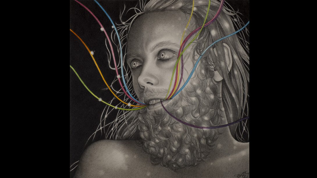 DCG_Alessia Iannetti_The Ghost Song_Graphite and watercolour on paper_15 x 15 cm_2016