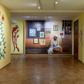 Abbès Saladi, l'odyssée mystique, exhibition view. Courtesy of Comptoir des Mines Galerie