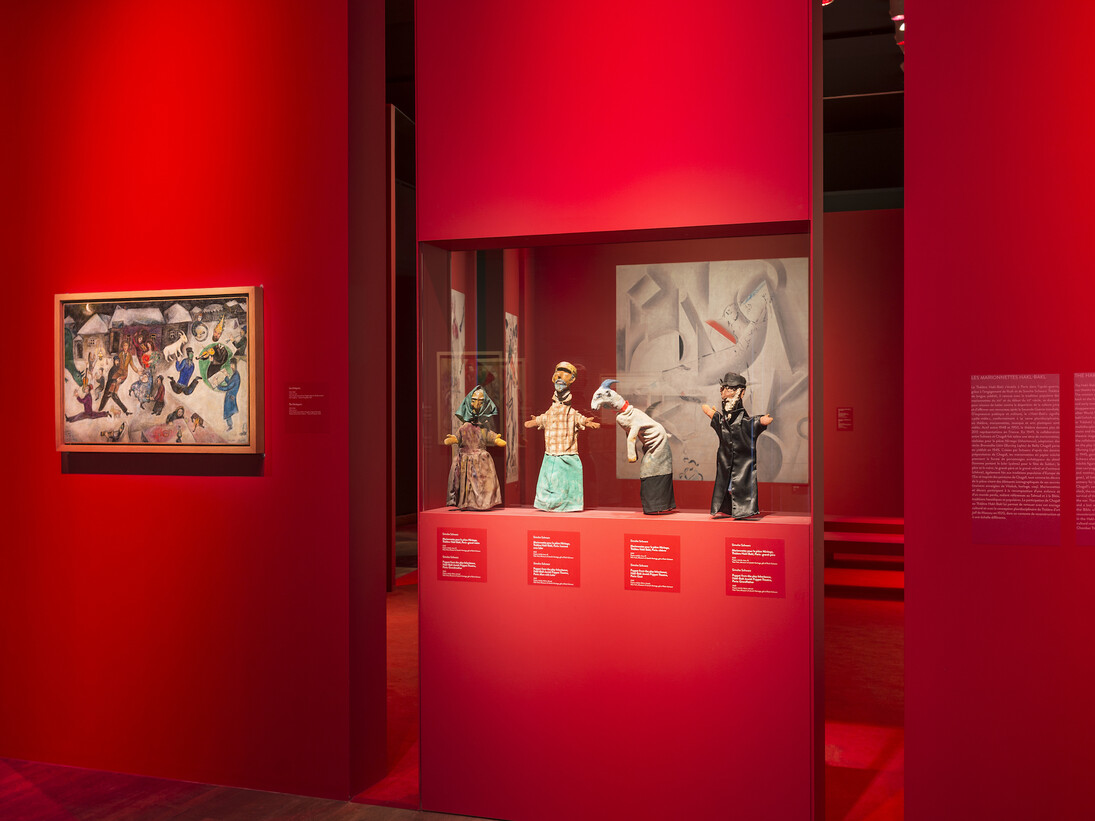 Chagall: Colour And Music, Exhibition view. Courtesy of The Montreal Museum of Fine Arts 