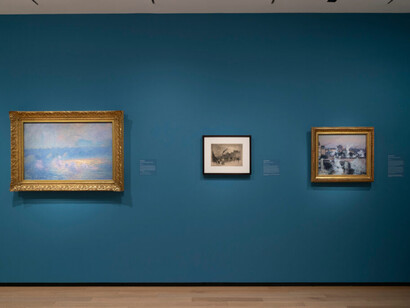 Air quality: the influence of Smog on european modernism, exhibition view. Courtesy of the Baltimore Museum of Art
