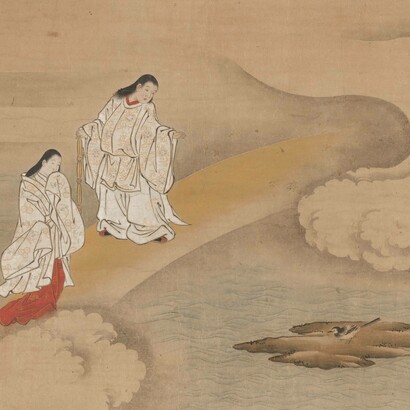 Nishikawa Sukenobu, Il dio Izanagi e la dea Izanami, tra il 1700 e il 1750, Metropolitan Museum of Art