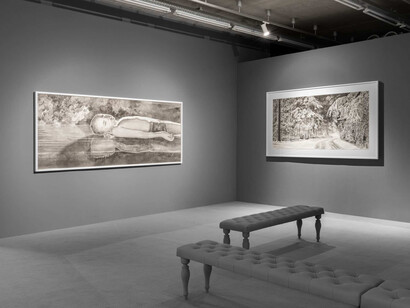 Hans Op, Vanishing point, vue de l’exposition. Avec l’aimable autorisation d’Almine Rech