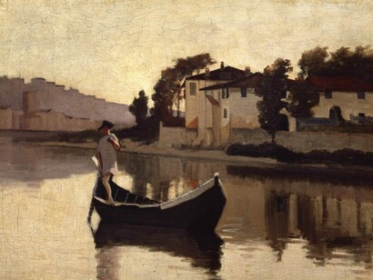 Giuseppe Abbati, Arno alla Casaccia (1863), collezione privata